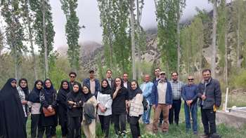بازدید میدانی دانشجویان کارشناسی مهندسی طبیعت از منطقه چاشم